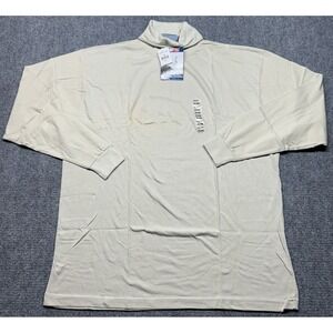 Vintage Ringo Sport Turtleneck Mens 3X Beige Long Sleeve 100% Cotton New